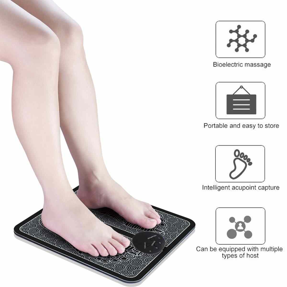 Electric Heated Foot Massage Pad for Muscle Relaxation