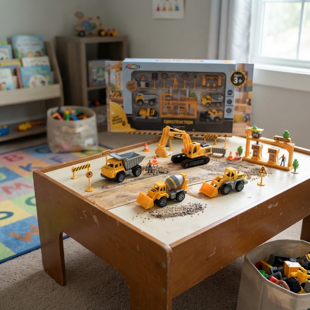Kids Construction Vehicle Playset
