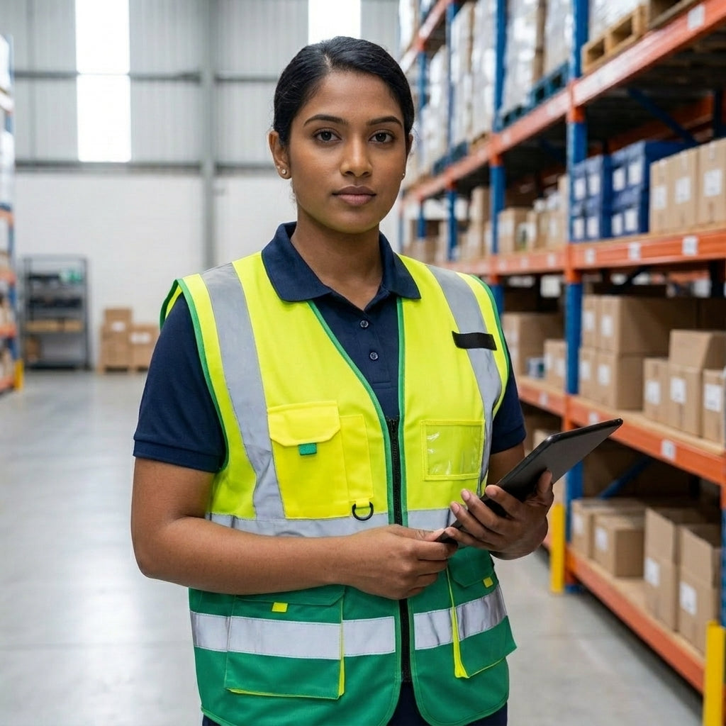 High-Visibility Reflective Signaling Safety Vest