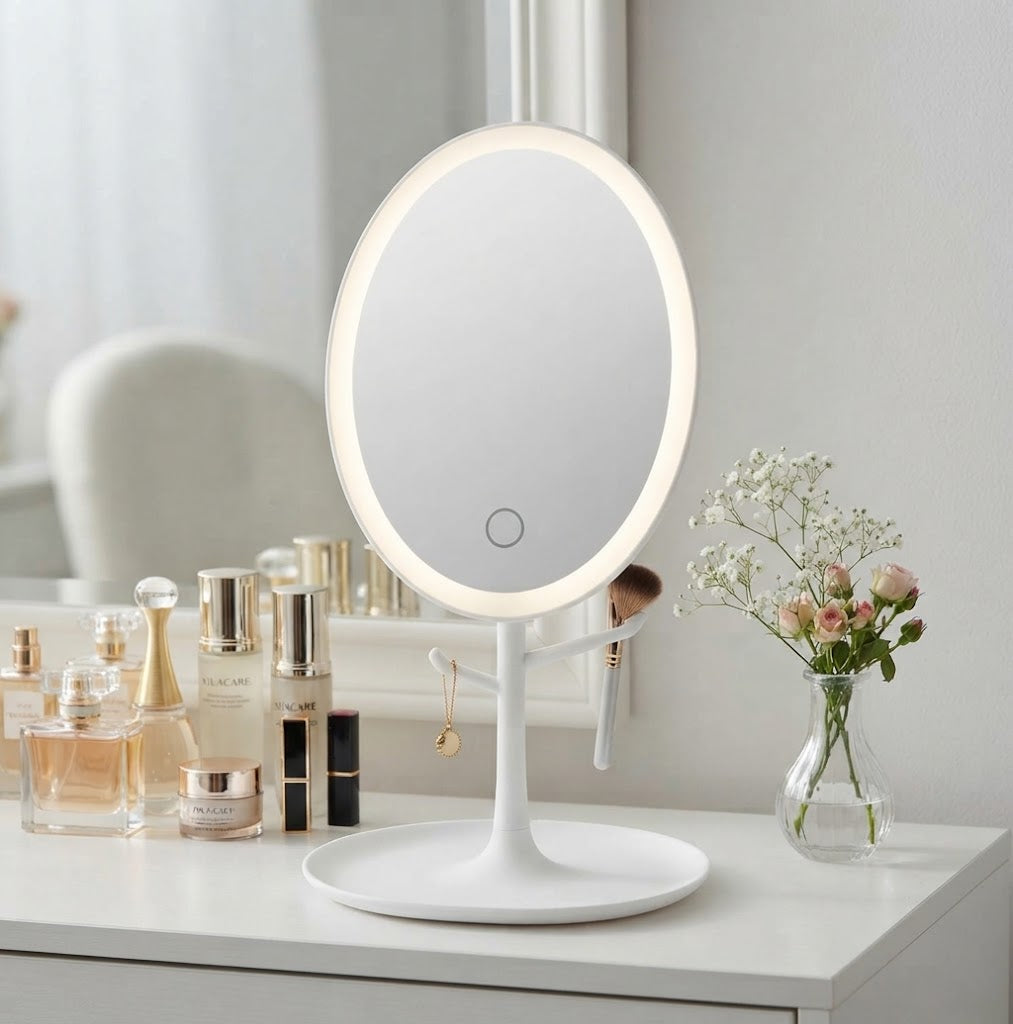 Oval LED Makeup Mirror