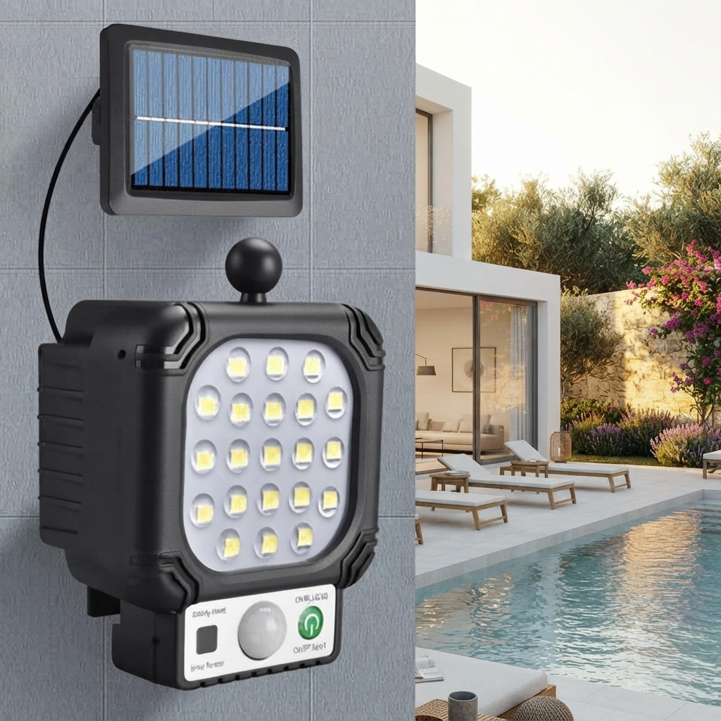 Solar Motion Sensor LED Street Lamp