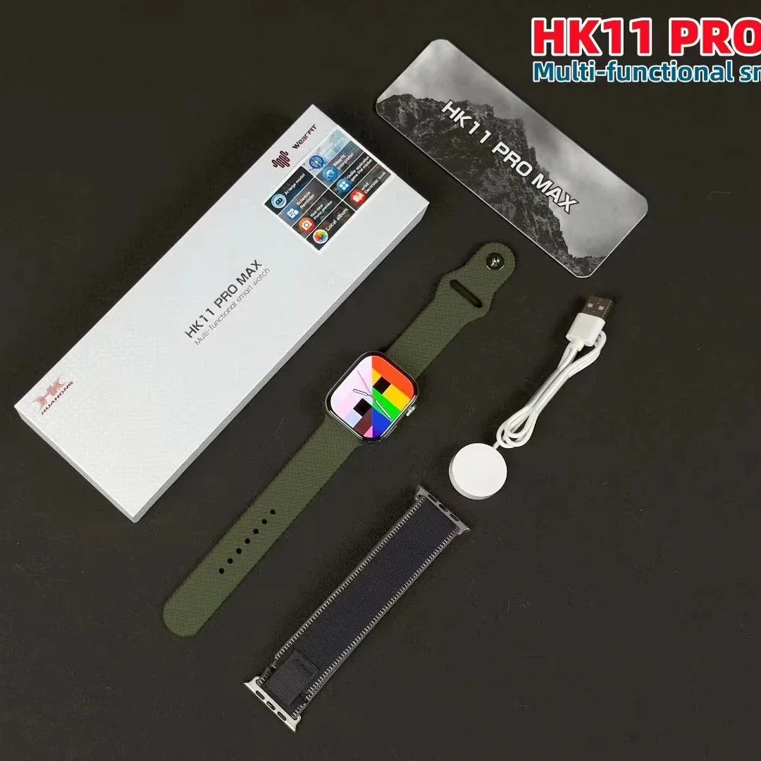 HK11 Pro Max Multifunctional Smart Watch with AMOLED Display