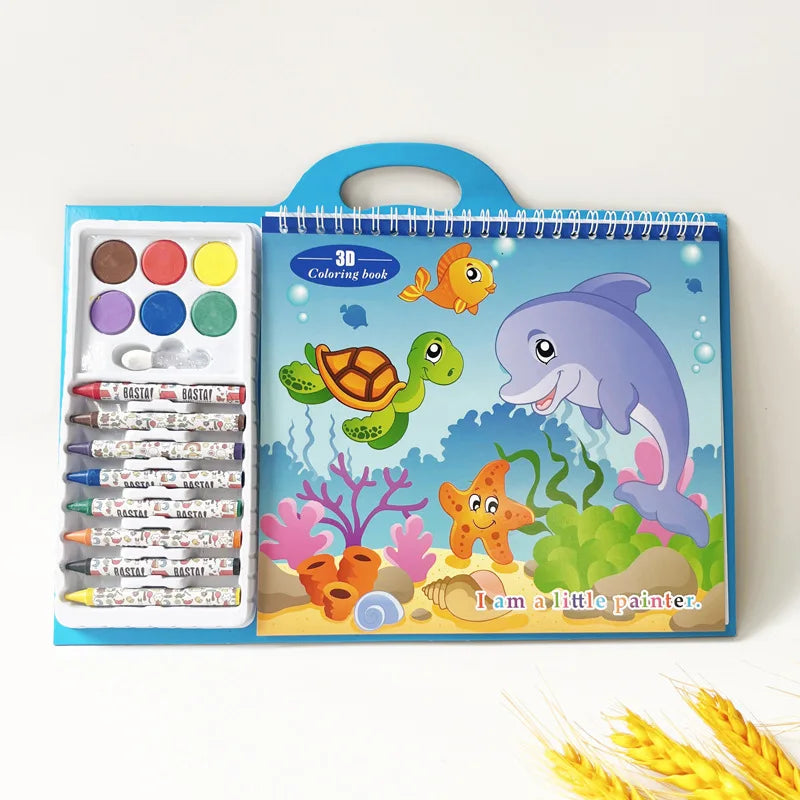 Kids Magic Water Painting Preschool Sketchbook Toy