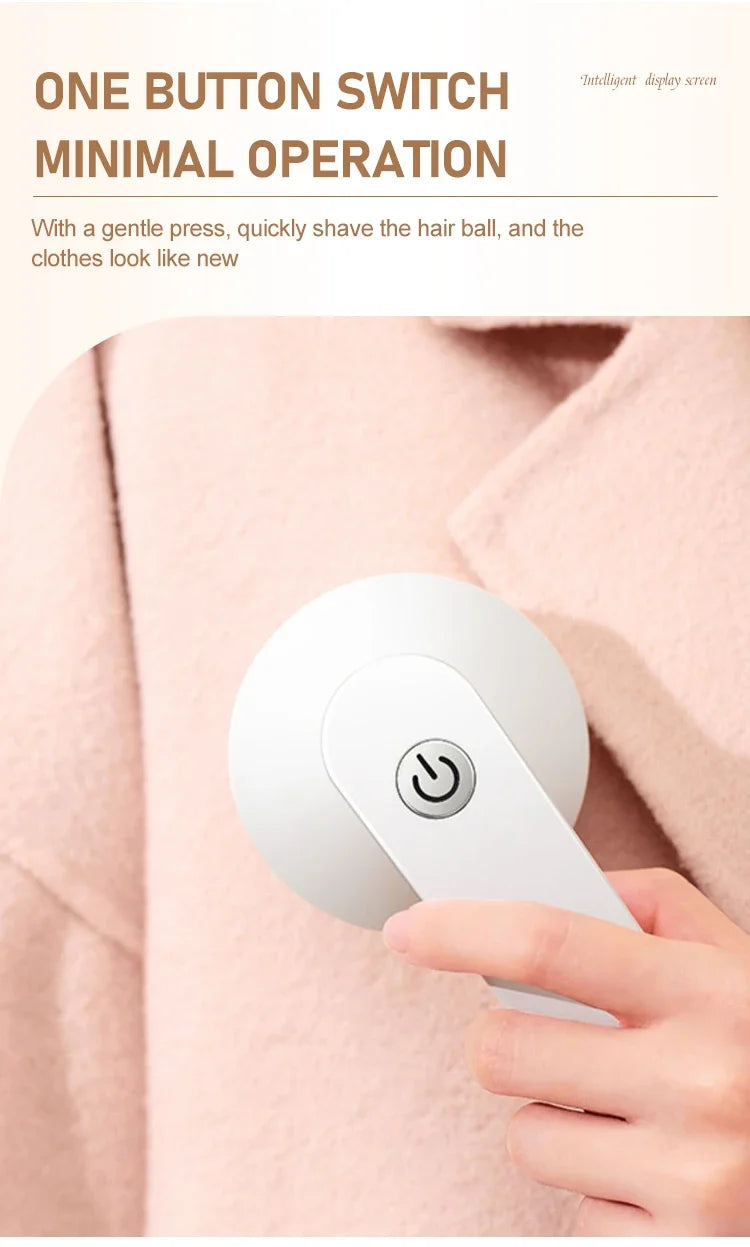 Portable USB Rechargeable Fabric Shaver and Lint Remover