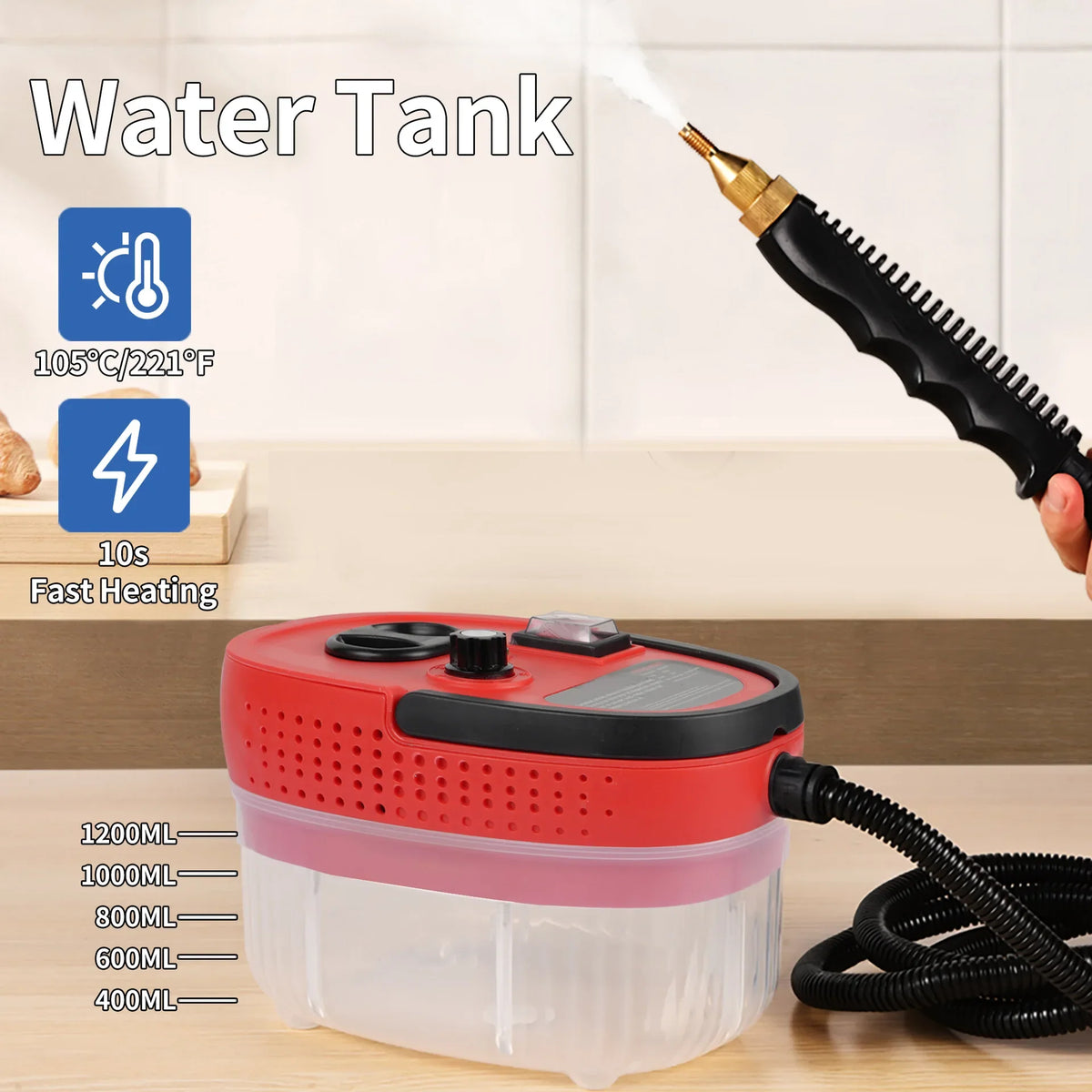 High Temperature 2500W Steam Cleaning Machine