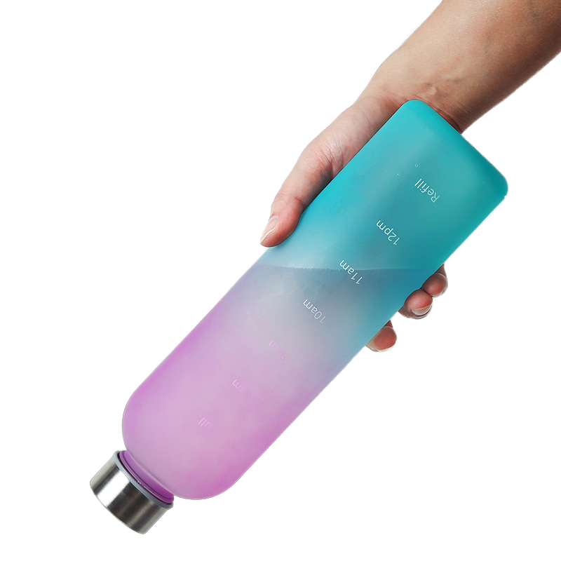 Sports Water Bottle Time Marker 1L