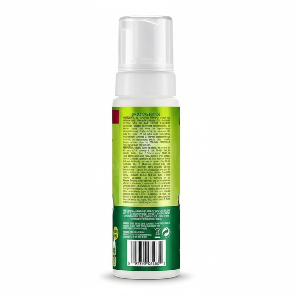 Strong Hold Shine Hair Mousse for Natural Curly Hair
