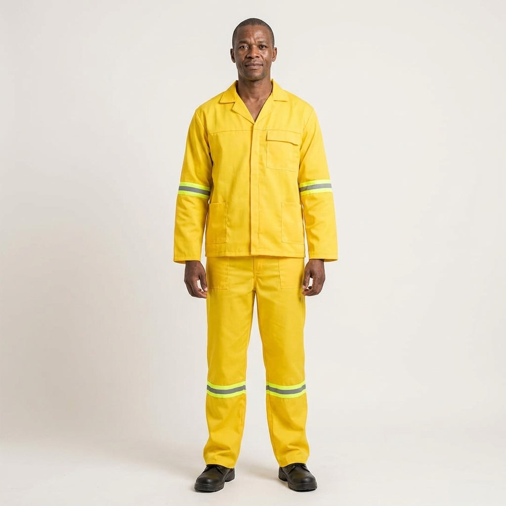 Unisex Reflective Two-Piece Poly Cotton Conti Suit Overalls
