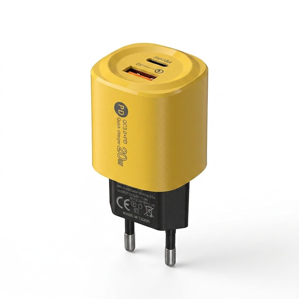 20W USB and Type-C Fast Charger Adapter