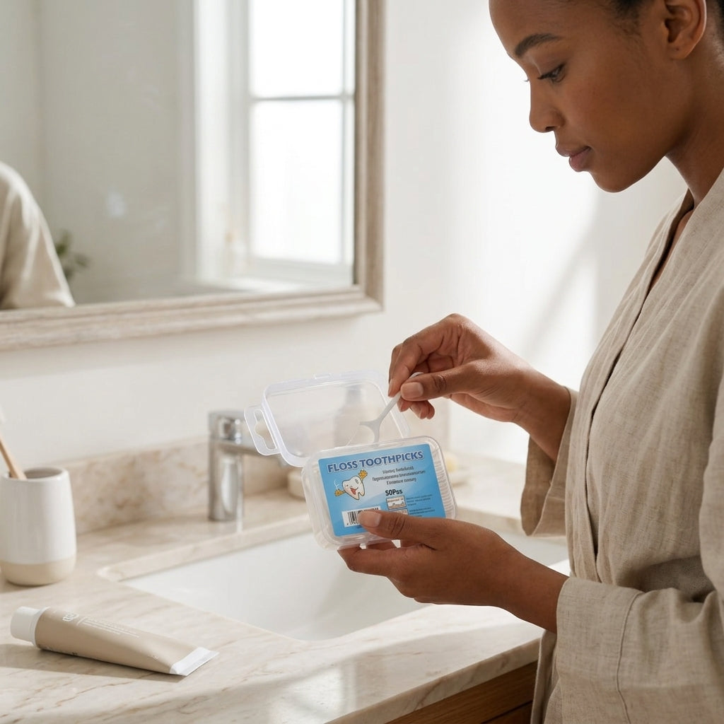 Disposable Dental Floss Picks Set 30 Pieces
