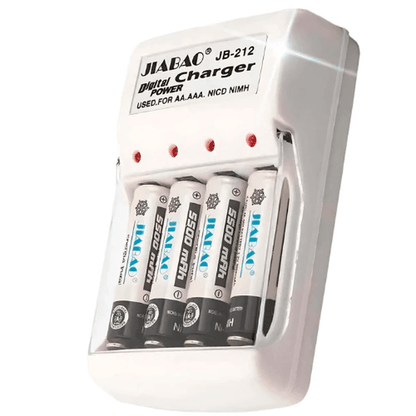 Battery Charger with 4 AA Rechargeable Batteries