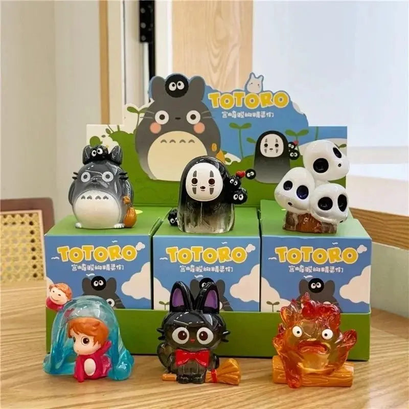 Random Studio Ghibli Blind Box, Sealed Hobby Box, Collectible Box, Collectible Item, Creative Resin Glow-In-The-Dark Ornament, Perfect Gift for Friends, Ideal for Holidays