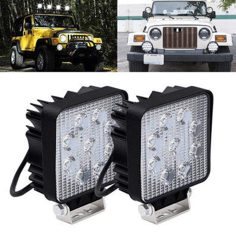 27W Waterproof LED Auxiliary Spotlight for Vehicles