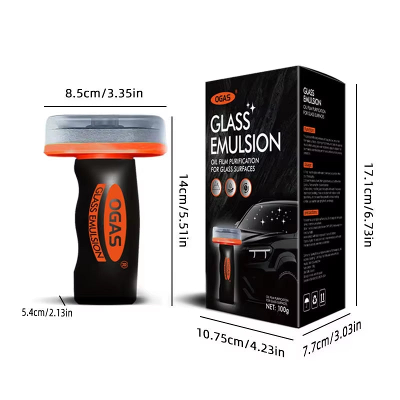Car Glass Cleaner Gel & Foam Windshield Watermark Remover Anti-Fog Coating, Fast Cleaning Rainproof for Car Glass Windows