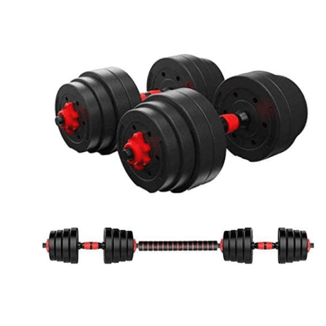Adjustable Weightlifting Barbell and Dumbbell Set 20kg