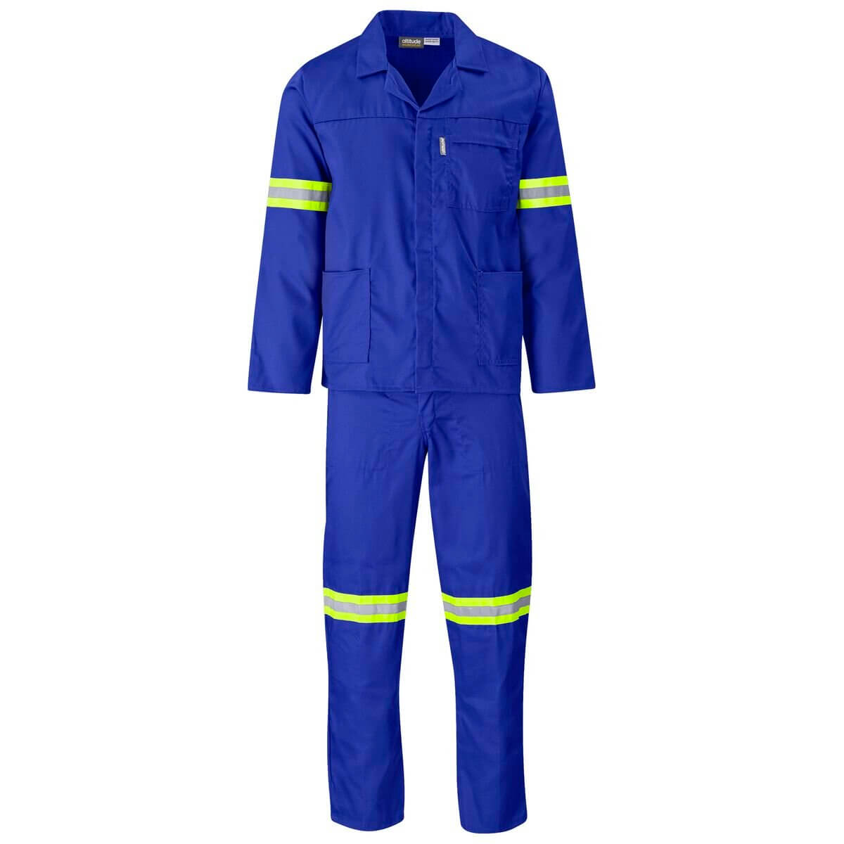 High-Visibility Reflective Two-Piece Safety Overall Suit