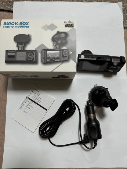 Three-Way DVR Dash Camera Front Rear and Interior Car Recorder