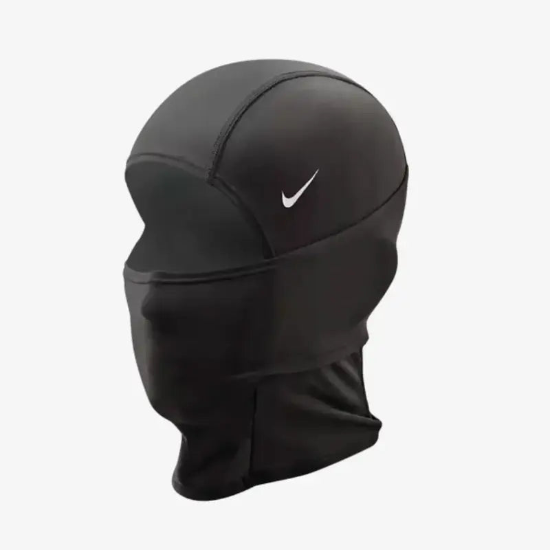 Nike Pro Therma-Fit Hyperwarm Hooded Balaclava-Style Ski Mask - Unisex Adult Thermal Face Mask with Dri-Fit Tech, Convertible Cover, Machine Washable for Winter Sports, Running, Black Facemask