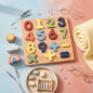 Toddler Wooden Number Puzzle Board Learning Toy