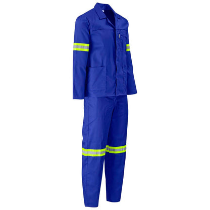 High-Visibility Reflective Two-Piece Safety Overall Suit