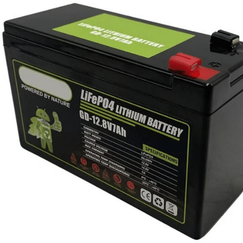 12V 7Ah LiFePO4 Lithium Battery with Built-in BMS