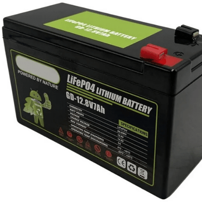 12V 7Ah LiFePO4 Lithium Battery with Built-in BMS