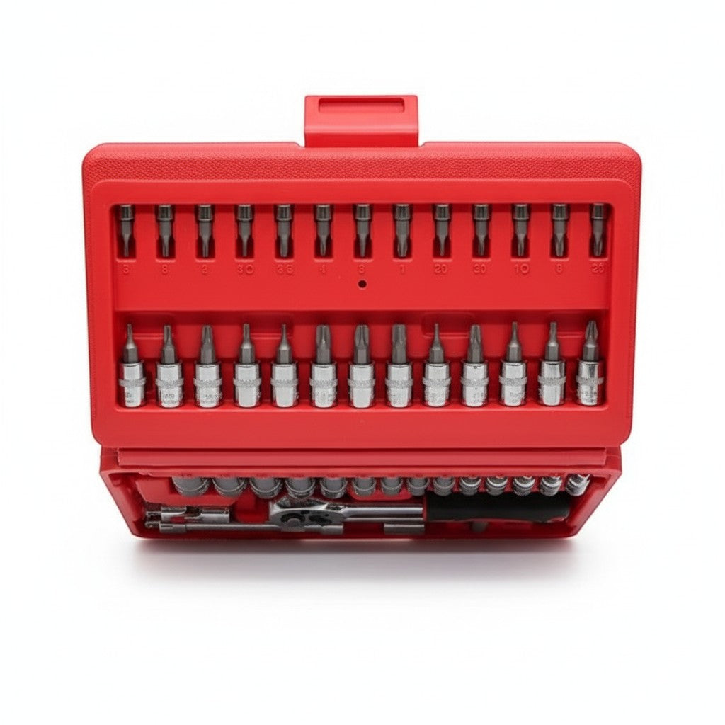 Socket Wrench Tool Set with Storage Case 46 Pieces