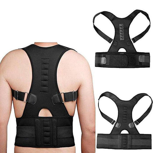 Back Posture Magnetic Therapy Corrector Brace for Spine Alignment