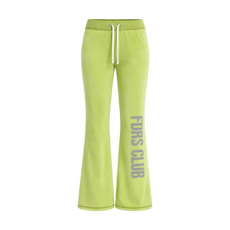 FDR Women’S Candy Color Long Sleeve Top, Tank Top and Low Rise Flare Pants Set, Fitted Y2K Casual Matching Three-Piece Outfit