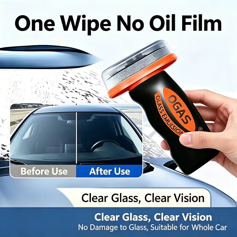 Car Glass Cleaner Gel & Foam Windshield Watermark Remover Anti-Fog Coating, Fast Cleaning Rainproof for Car Glass Windows