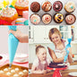 15-Piece Stainless Steel Cake Decorating Set with Piping Bag