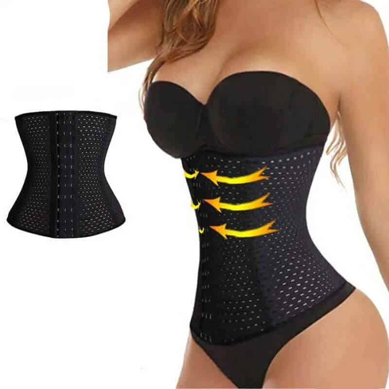 Steel Boned Waist Trainer Corset for Body Shaping Support