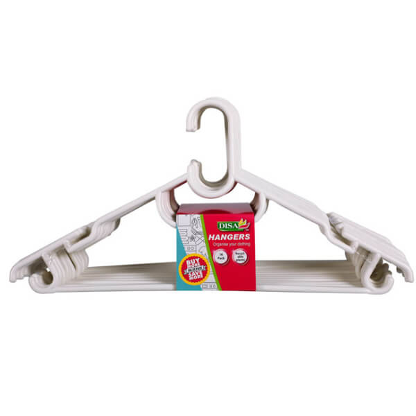 20-Piece Plastic Clothes Hangers Set