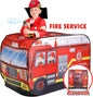 Kids Fire Truck Pop Up Play Tent
