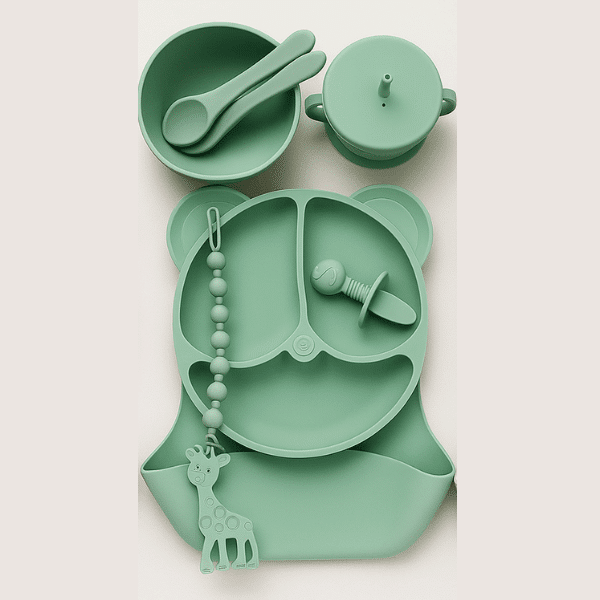 10 Piece Silicone Baby Feeding Set