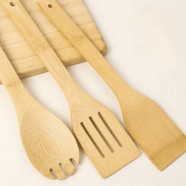Bamboo Kitchen Cooking Utensils Set 5 Pieces