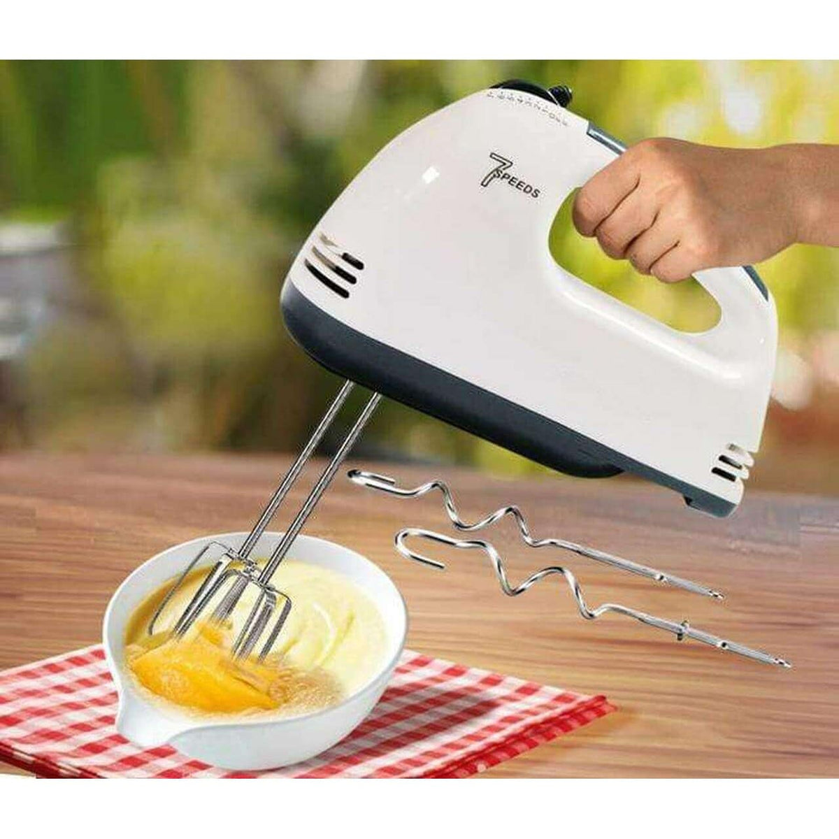180W Electric Hand Mixer with 4 Beater Attachments