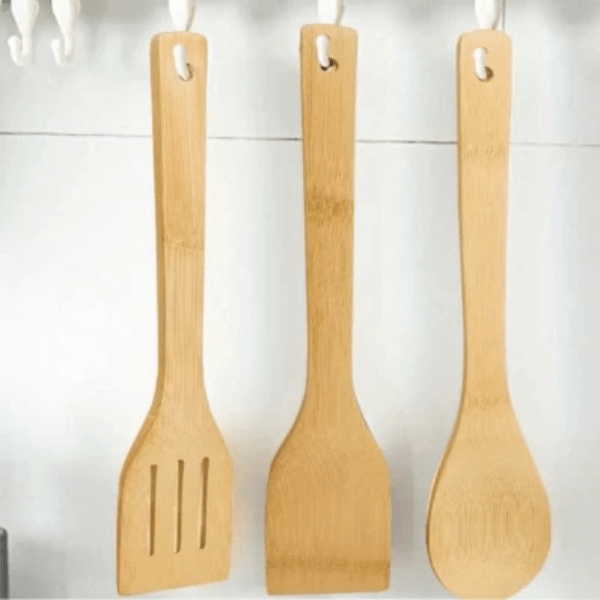 Bamboo Kitchen Cooking Utensils Set 5 Pieces