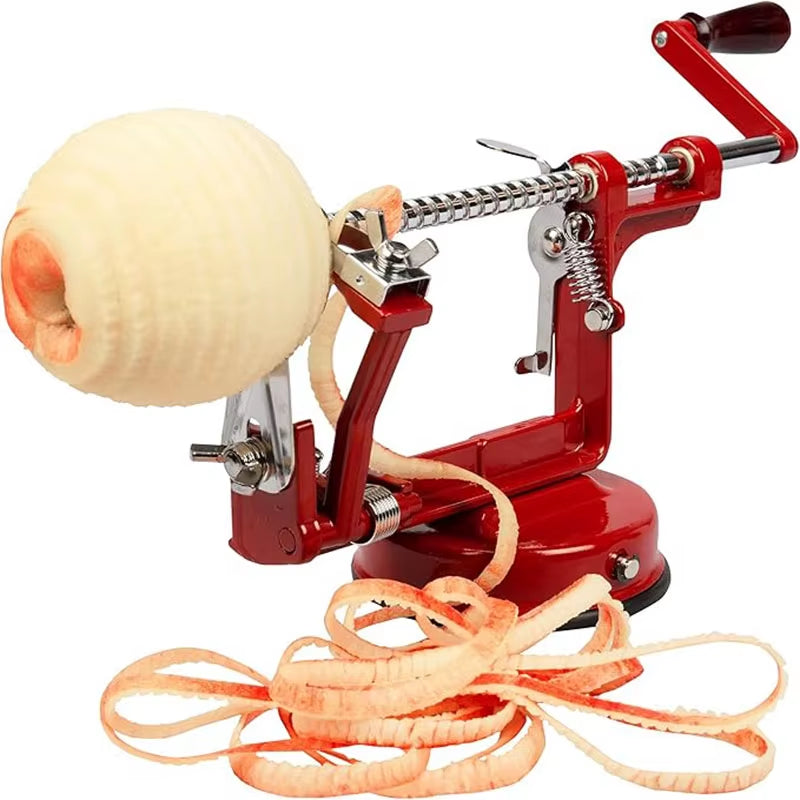 Apple Peeler Corer Stainless Core Slice Cutter Hand-Cranked Fruit Peeler Slicing Tool Kitchen Apple Potatoes Slicer Corer Cutter
