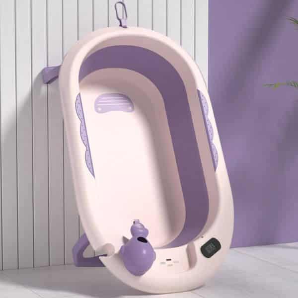 Foldable Baby Bathtub with Thermometer