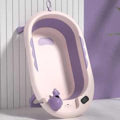 Foldable Baby Bathtub with Thermometer