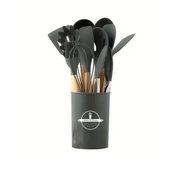 12-Piece Silicone Kitchen Utensil Cooking Tool Set