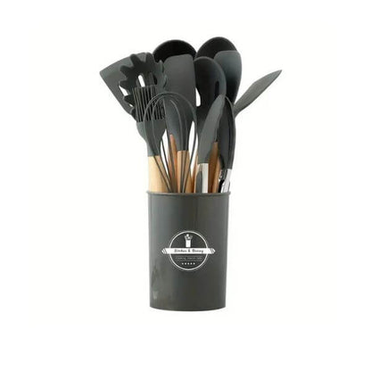 12-Piece Silicone Kitchen Utensil Cooking Tool Set