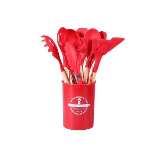 12-Piece Silicone Kitchen Utensil Cooking Tool Set