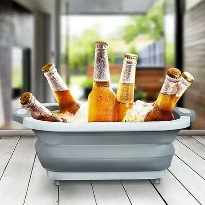 Plastic Folding Chopping Board with Washing Basket