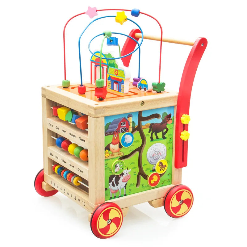 Wooden Montessori Bead Maze Toy