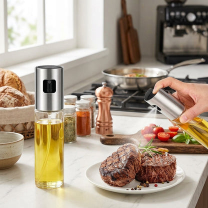 Glass Oil and Vinegar Spray Bottle 100ml