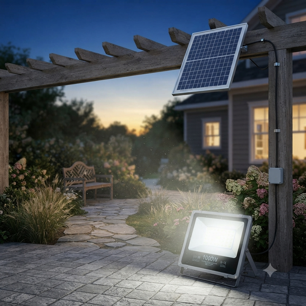 200W Solar Flood Light with Remote Control