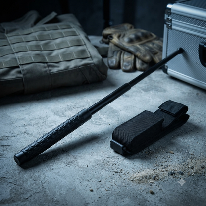 Compact Extendable Steel Self-Defense Baton