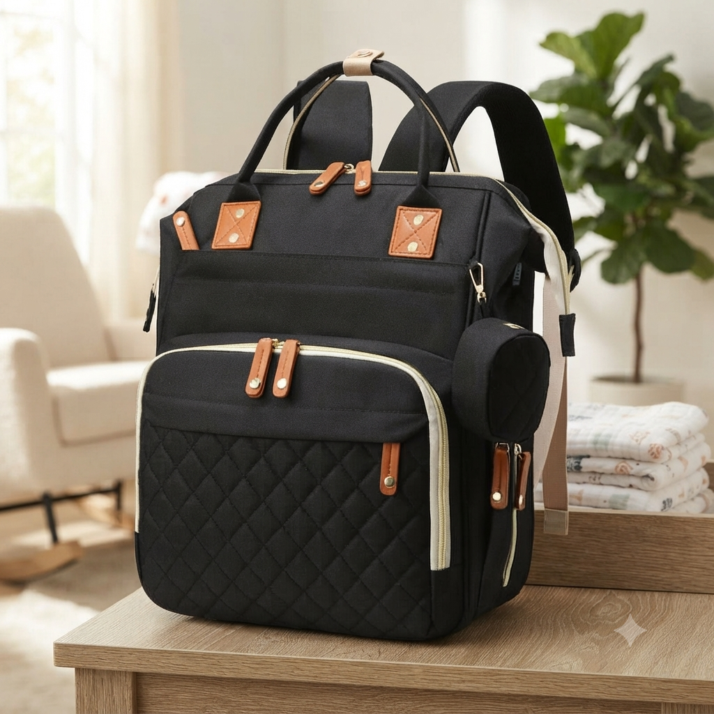 Multi-Functional Baby Diaper Bag and Bed